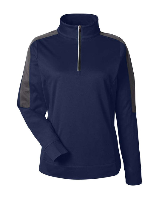Women's Market Snag Protect Mesh Colorblock Quarter-Zip Pullover - CE404W