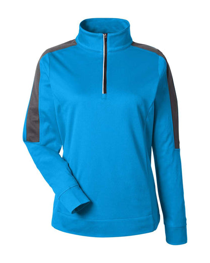 Women's Market Snag Protect Mesh Colorblock Quarter-Zip Pullover - CE404W