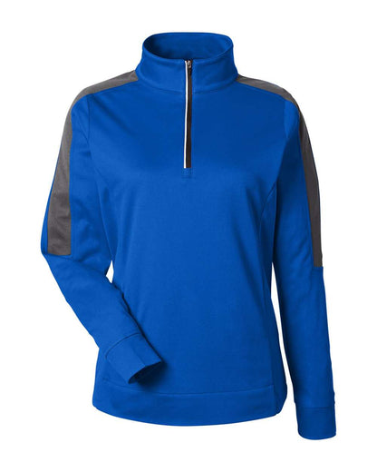 Women's Market Snag Protect Mesh Colorblock Quarter-Zip Pullover - CE404W