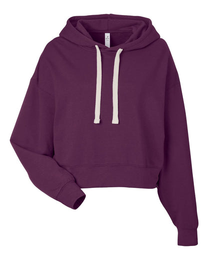 Women's Vintage Oversized Cropped Hooded Sweatshirt - PDP1725