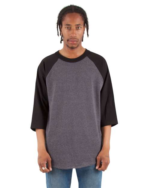 Unisex Raglan Three-Quarter Sleeve T-Shirt - SHRAG
