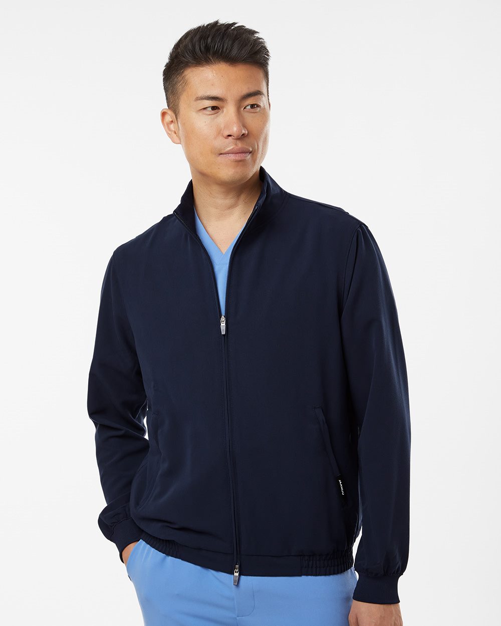 Men's Wolfe Everyday Full-Zip 6-Pocket Scrub Jacket - M60001