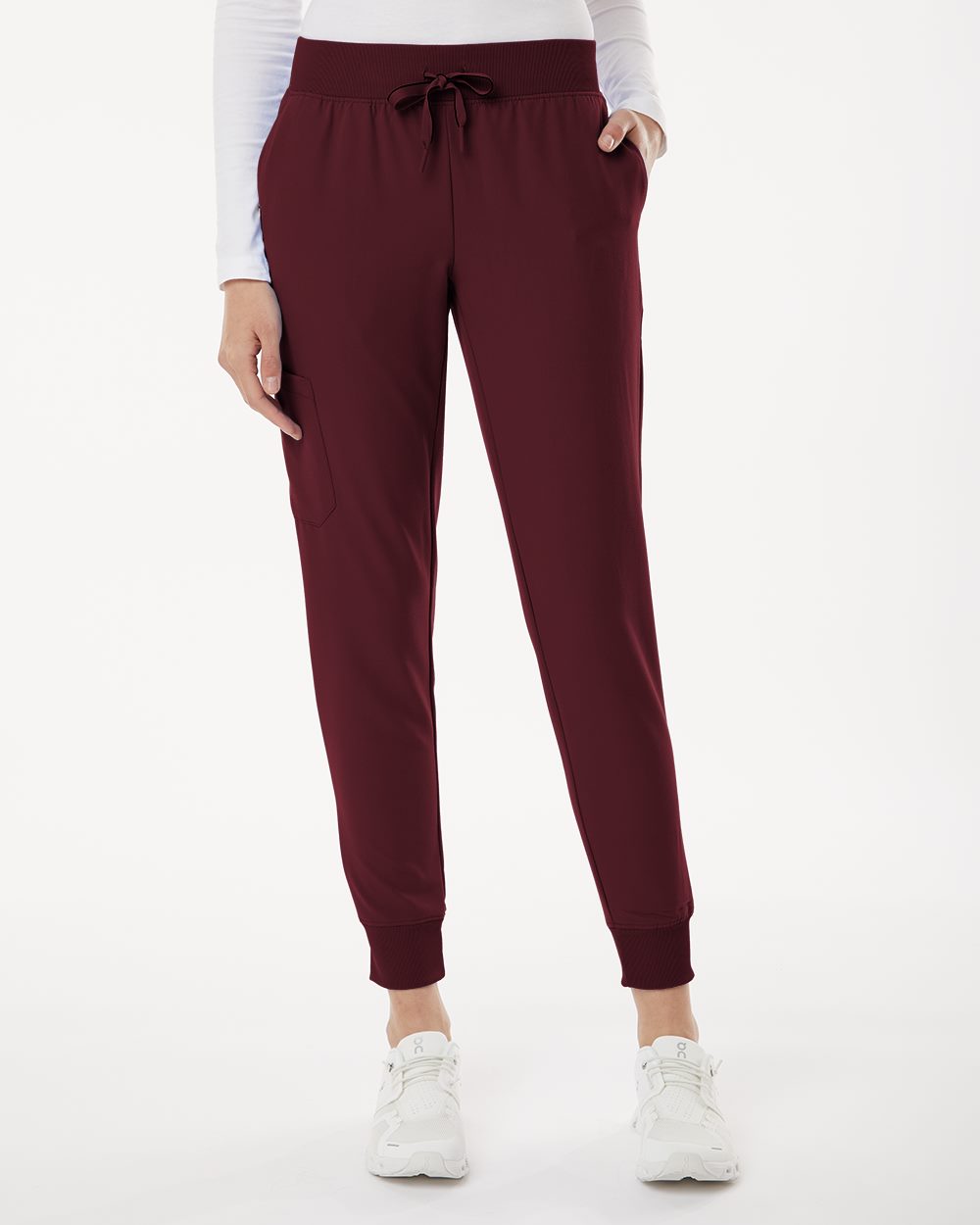 Women's Petite Sizes Silex Knit-Waist Scrub Joggers - W20003P