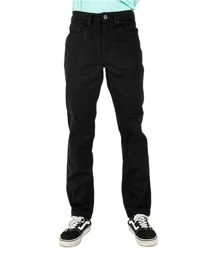 Unisex Raw Denim Straight-Leg Jean Pants - SHRDJ