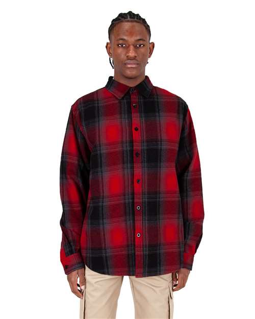 Unisex Plaid Flannel Overshirt - SHHFS