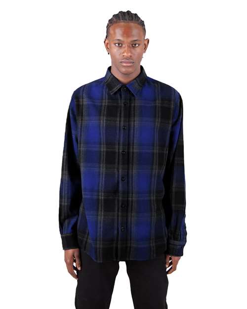 Unisex Plaid Flannel Overshirt - SHHFS