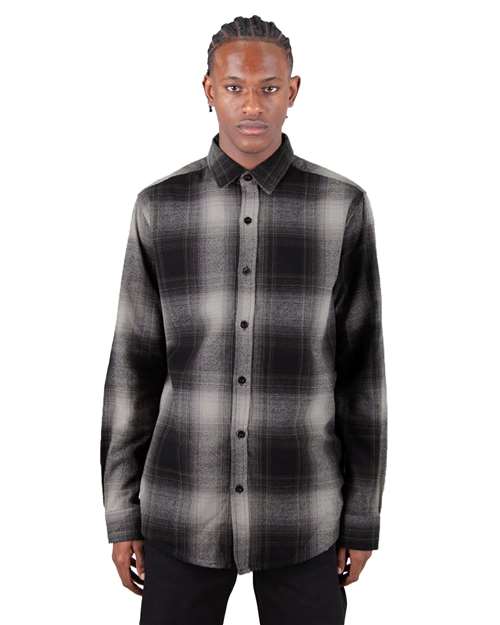 Unisex Plaid Flannel Overshirt - SHHFS