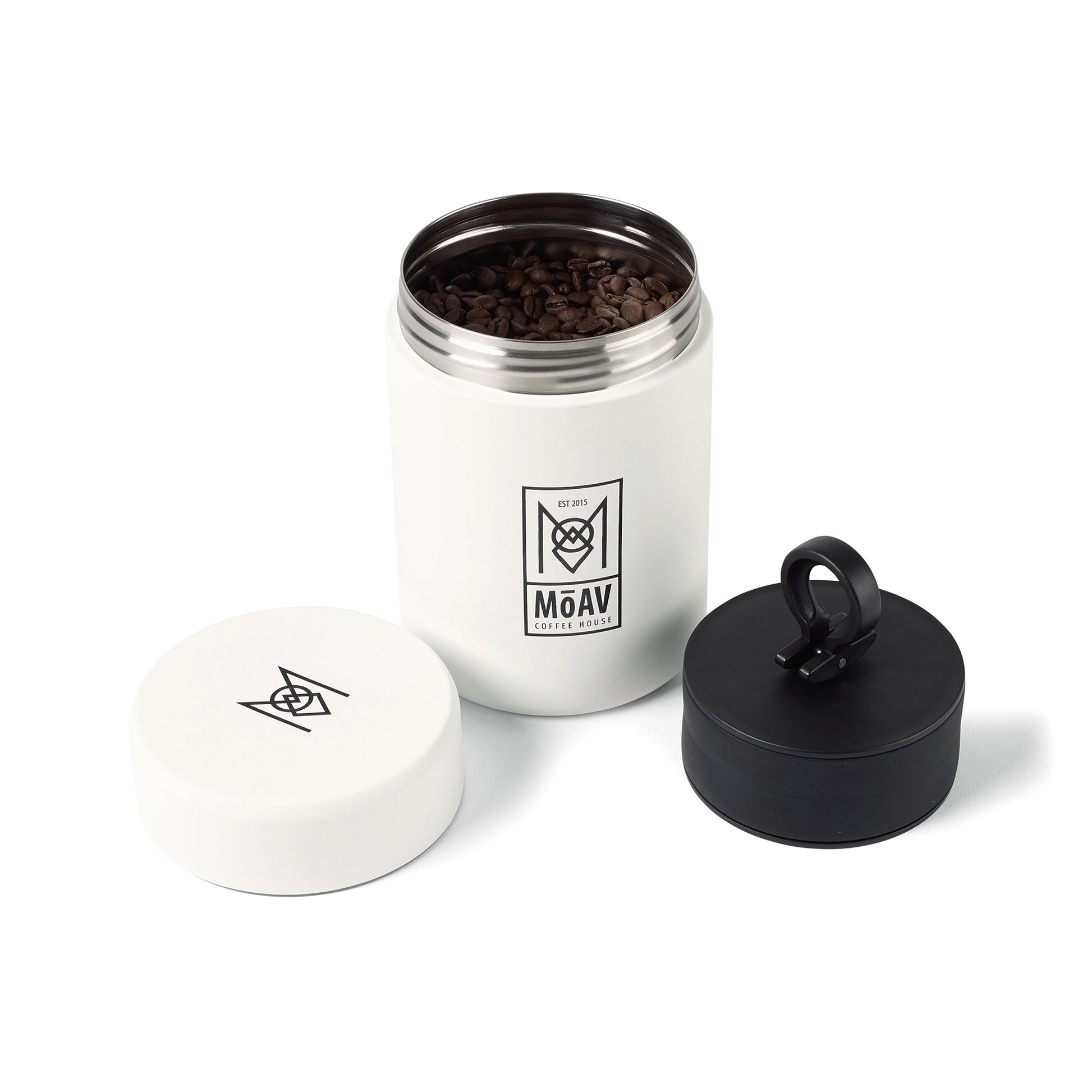White Powder MiiR® Coffee Canister - 12 Oz.