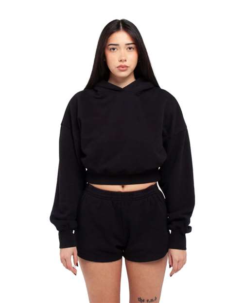 Women's Garment-Dyed Crop Hooded Sweatshirt - SHGWC