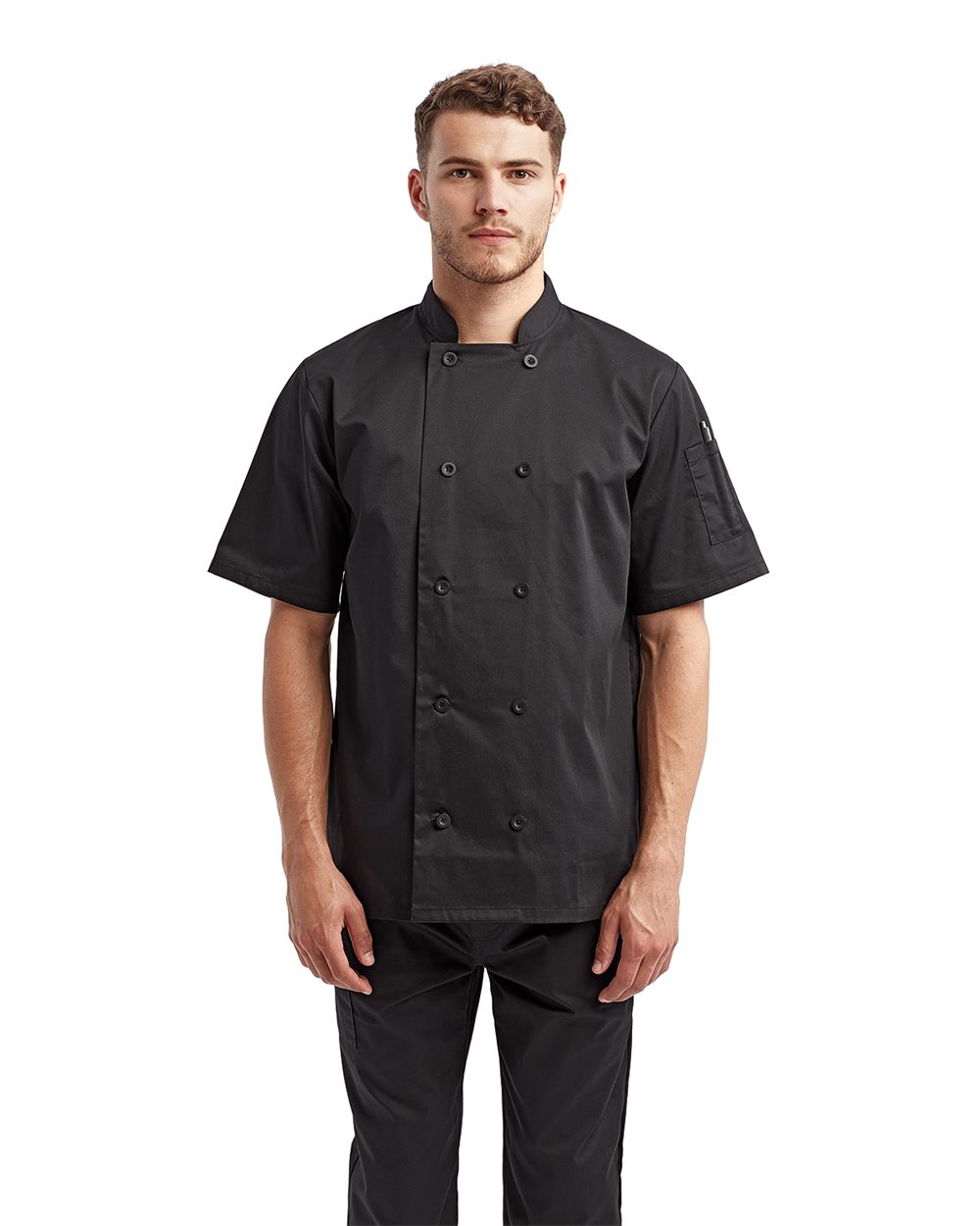Unisex Short Sleeve Recycled Chef Coat - RP656