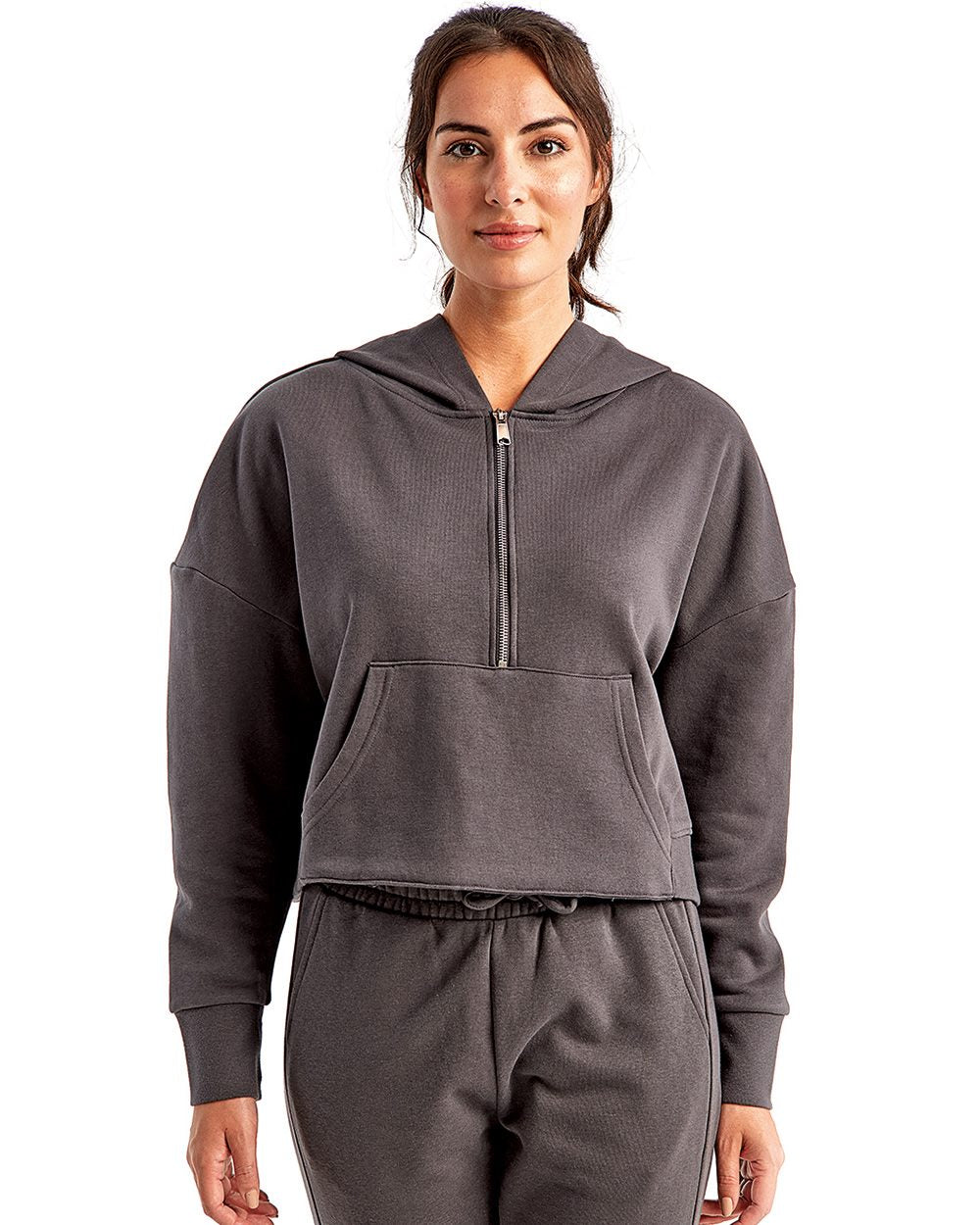 Women's Alice Half-Zip Hooded Sweatshirt - TD077