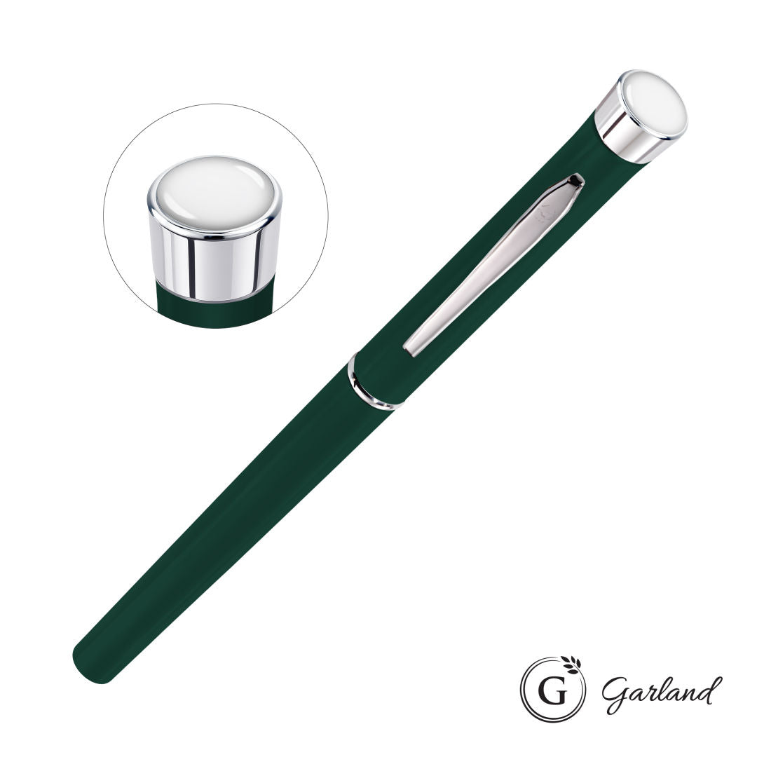 Garland® Color Matte Custom Rollerball Pen - Chrome