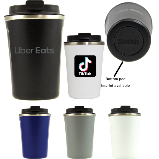 Black 13 oz Stainless To-Go Coffee Tumbler