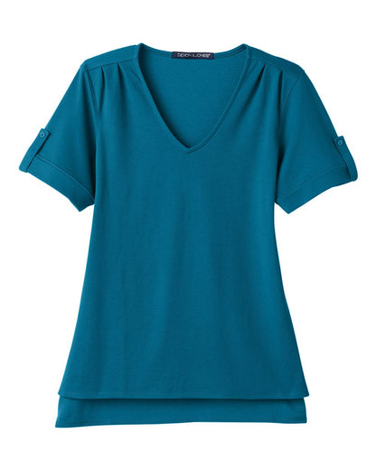 Women's CrownLux Performance® Plaited Rolled Sleeve Shirt - DG20WB