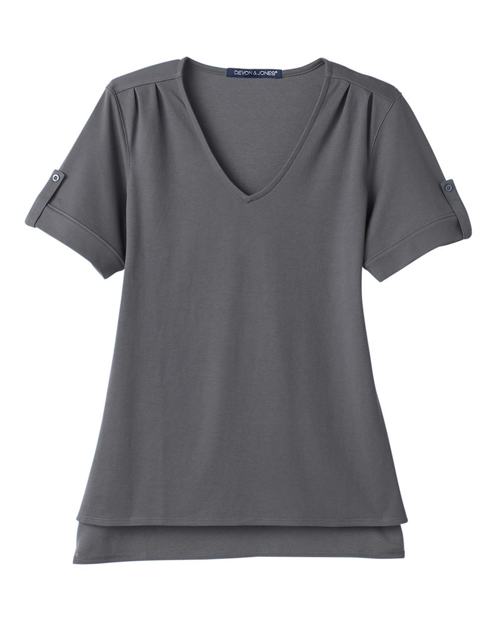 Women's CrownLux Performance® Plaited Rolled Sleeve Shirt - DG20WB