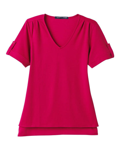 Women's CrownLux Performance® Plaited Rolled Sleeve Shirt - DG20WB