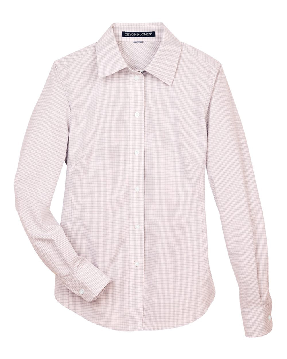 Women's Crown Collection® Micro Tattersall Woven Dress Shirt - DG510W