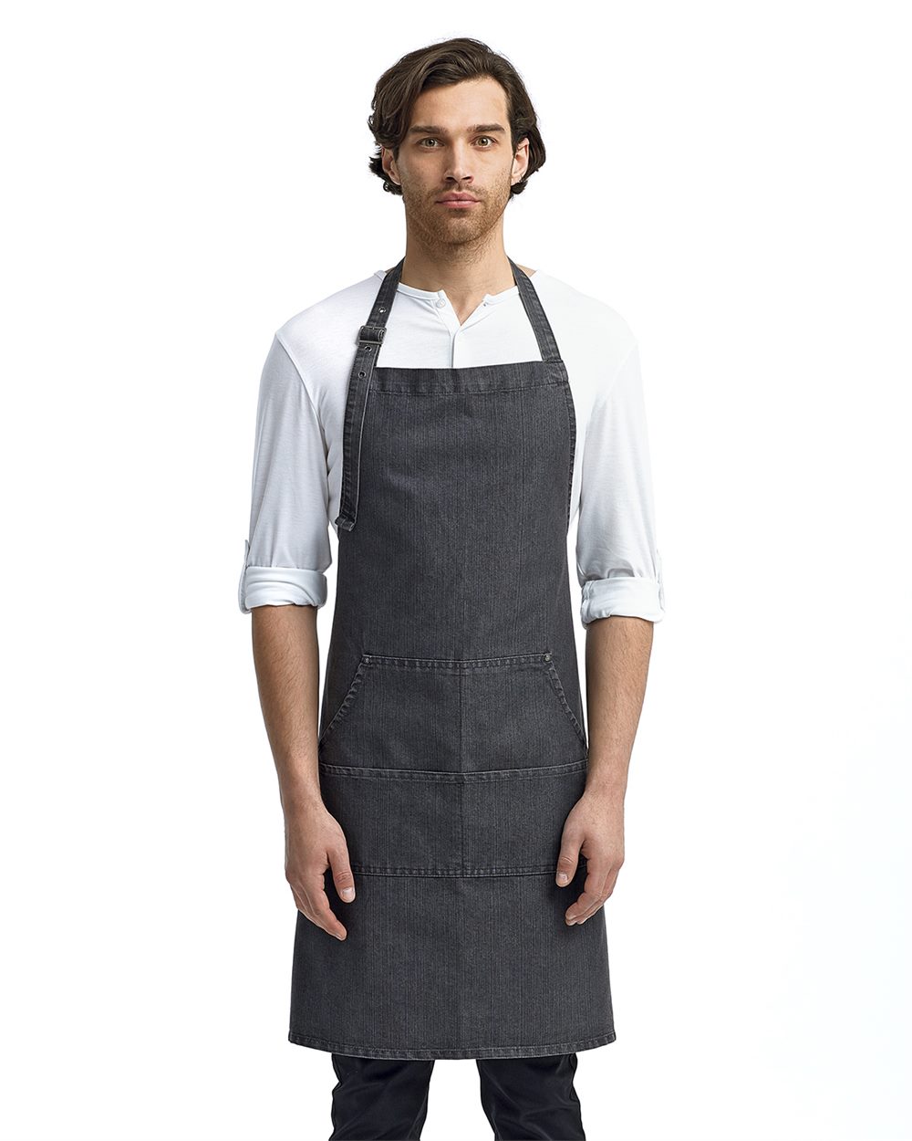 Jeans Stitch Denim Bib Apron - RP126
