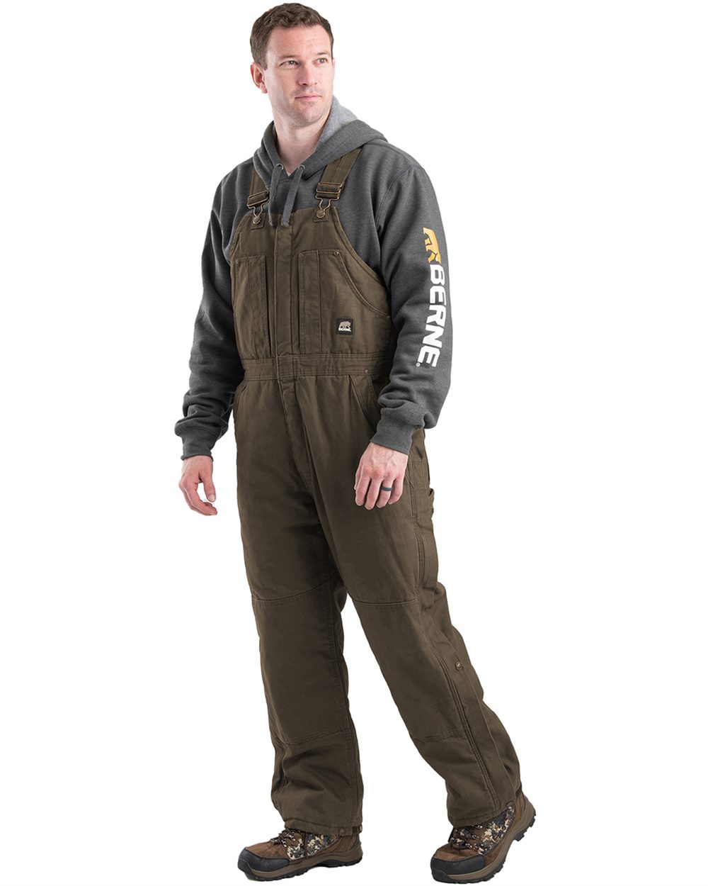 Men's Heartland Insulated Washed Duck Bib Overall - B377