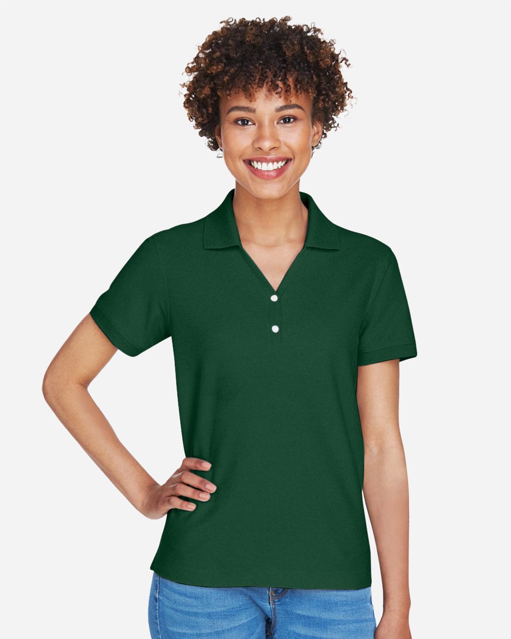 Women's Pima Piqué Polo - D100W