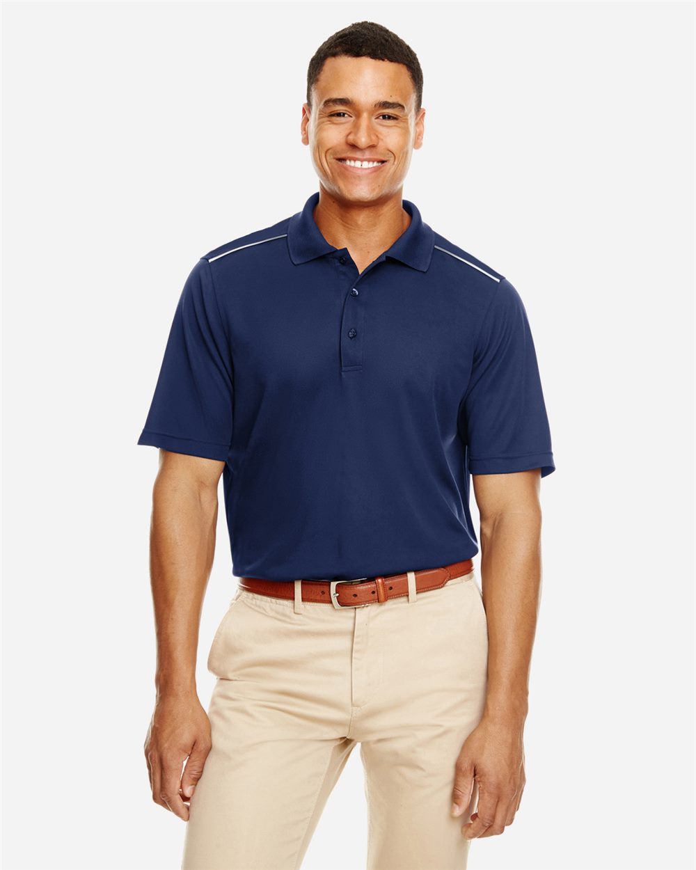 Men's Radiant Performance Piqué Polo with Reflective Piping - 88181R