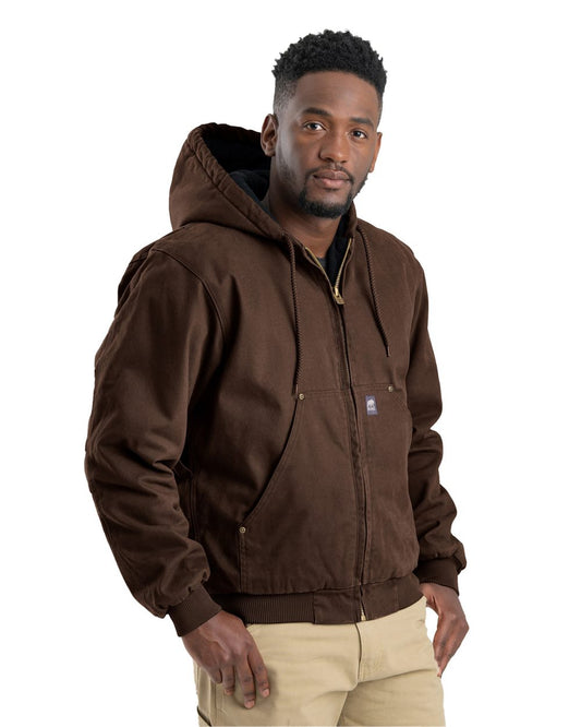 Men's Heartland Washed Cotton Duck Hooded Jacket - HJ375