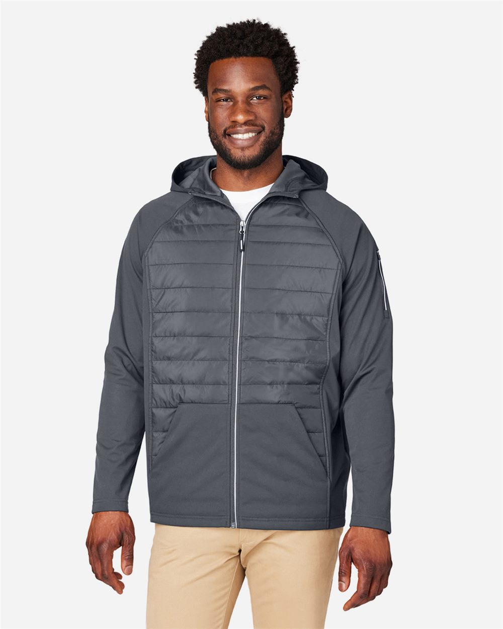 Unisex Techno Lite Hybrid Hooded Jacket - CE808