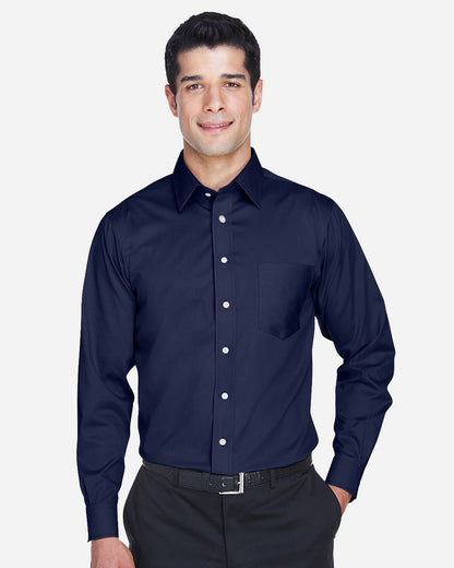 Men's Tall Crown Collection® Solid Stretch Twill Woven Dress Shirt - DG530T
