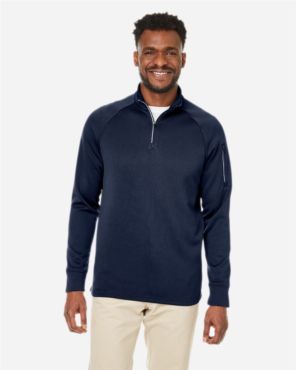 Unisex Fusion ChromaSoft™ Fleece Quarter-Zip Pullover - CE801