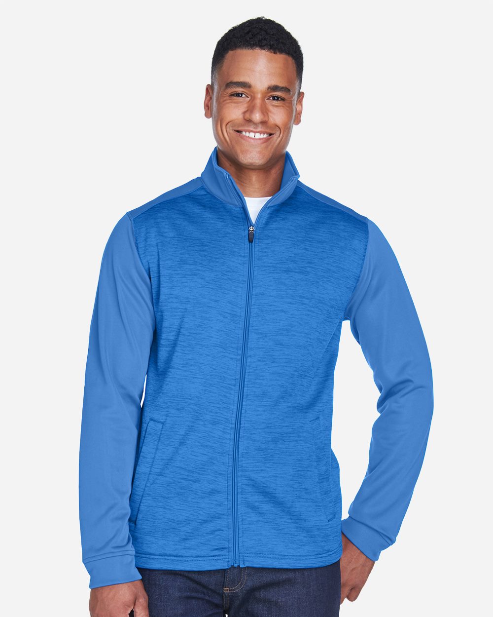 Men's Newbury Colorblock Mélange Fleece Full-Zip jacket - DG796