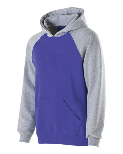 Youth Cotton/Poly Fleece Banner Hooded Sweatshirt - 229279