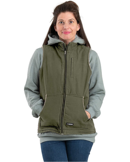 Women's Sherpa-Lined Softstone Duck Vest - WV15