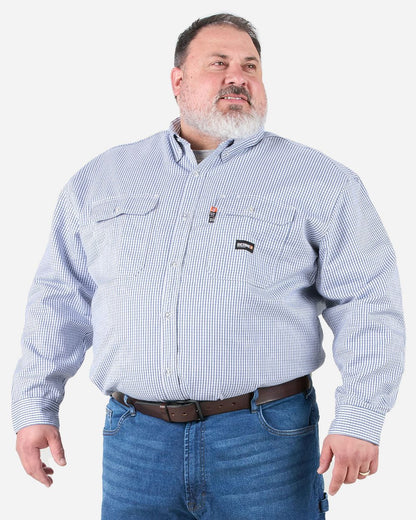 Men's Tall Flame-Resistant Down Plaid Work Shirt - FRSH21T