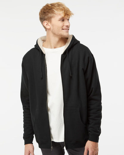 Men's Sherpa-Lined Full-Zip Hooded Sweatshirt - EXP40SHZ