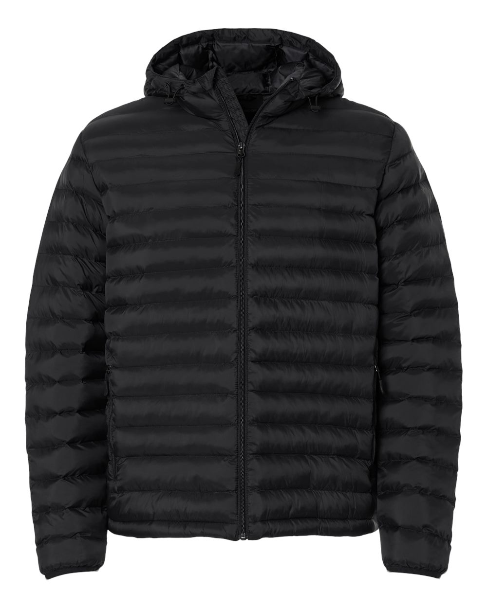 Men's Lightweight Poly-filled Hooded Puffer Jacket - 26715