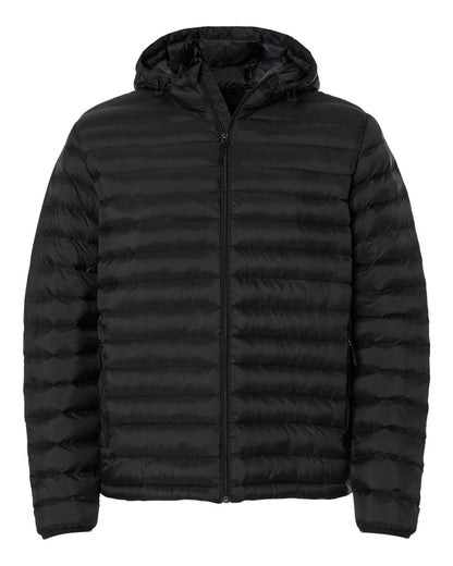 Men's Lightweight Poly-filled Hooded Puffer Jacket - 26715