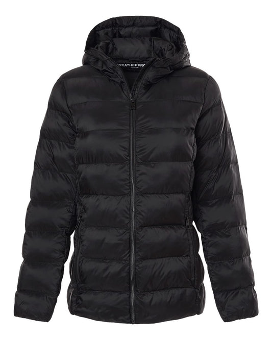 Women's Lightweight Poly-filled Hooded Puffer Jacket - W26715