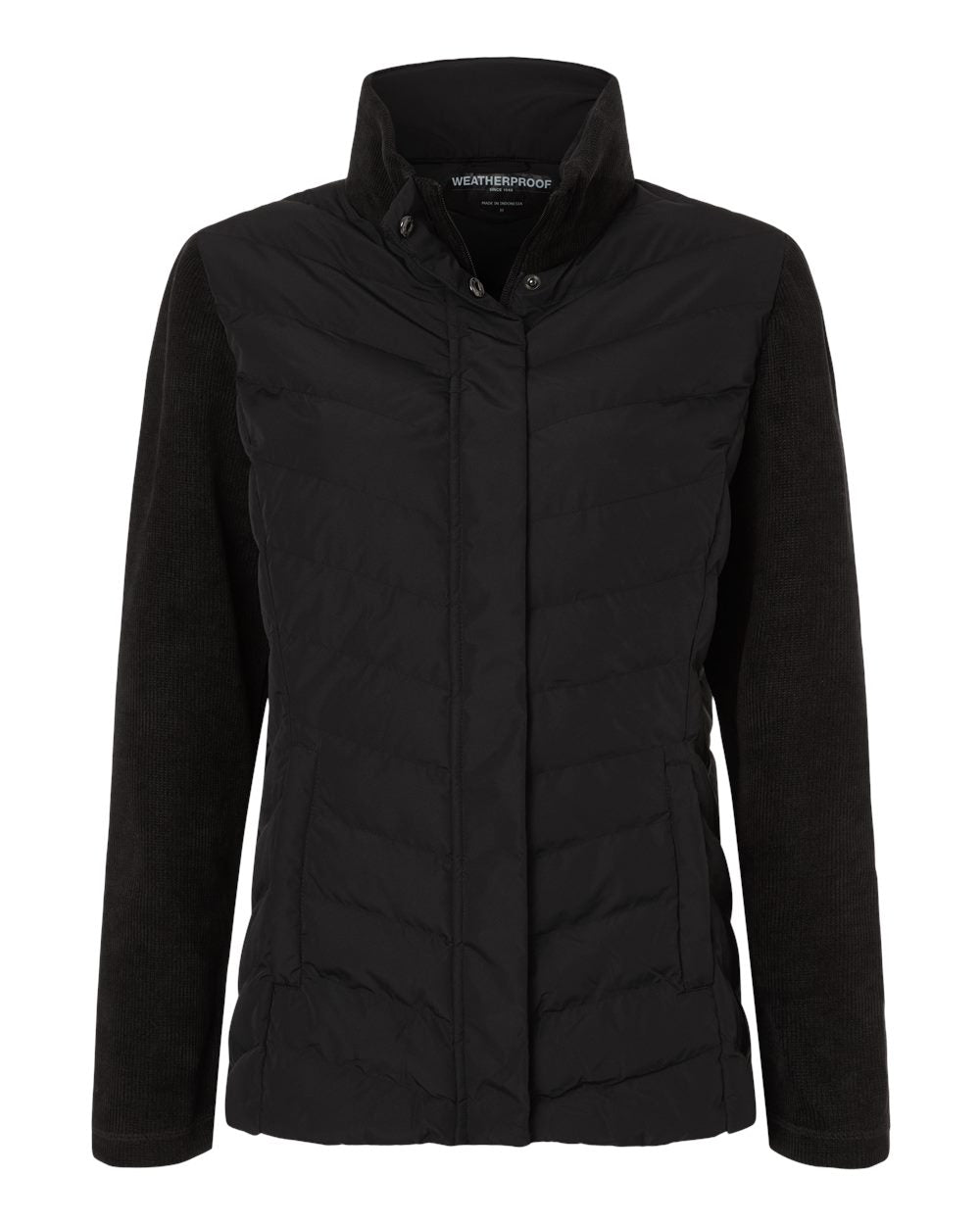 Women's Mixed Media Chevron Jacket - W26719
