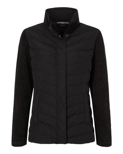 Women's Mixed Media Chevron Jacket - W26719