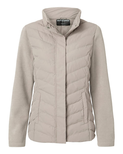 Women's Mixed Media Chevron Jacket - W26719