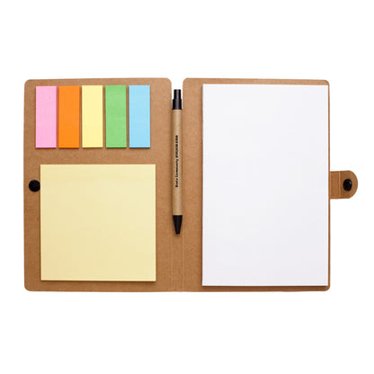 NATURAL Large Snap Notebook With Desk Essentials