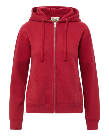 Women's Vintage Fleece Hooded Full-Zip Sweatshirt - W25165