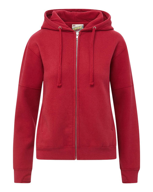 Women's Vintage Fleece Hooded Full-Zip Sweatshirt - W25165