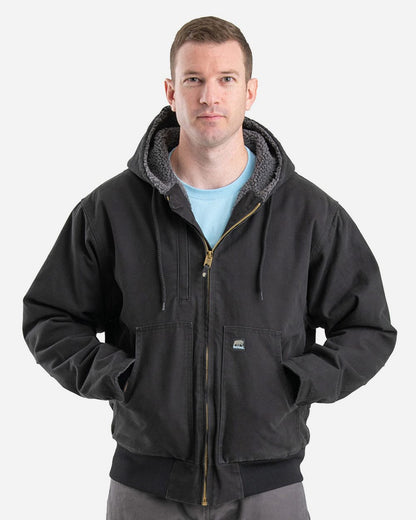 Men's Highland Flex180® Washed Duck Hooded Work Jacket - HJ317