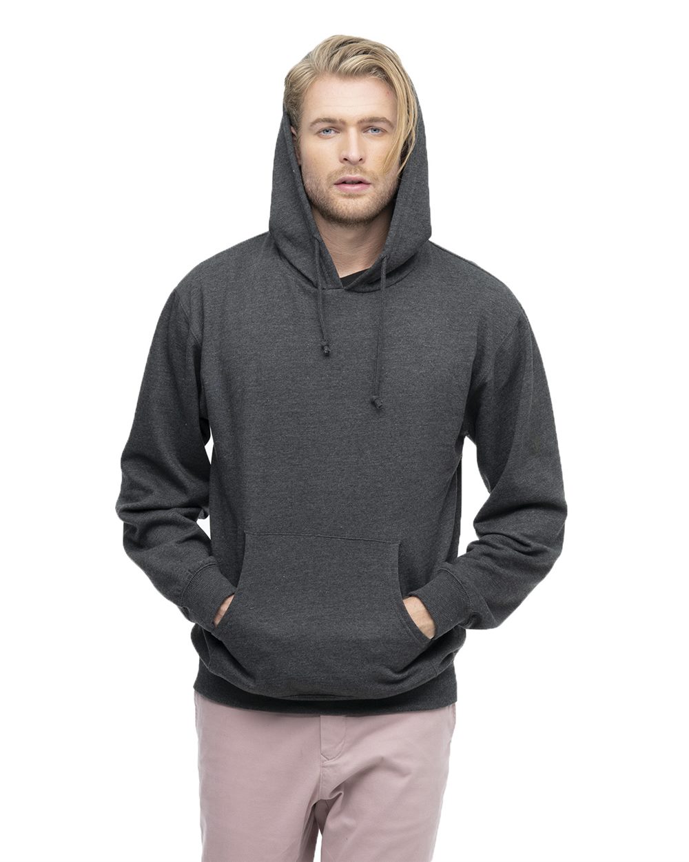 Unisex Heathered Hooded Sweatshirt - EC5570