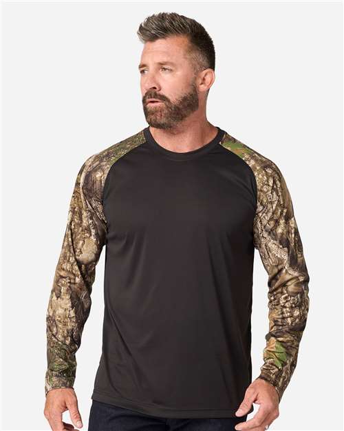 Unisex Realtree® Performance Colorblocked Long Sleeve T-Shirt - RT3104