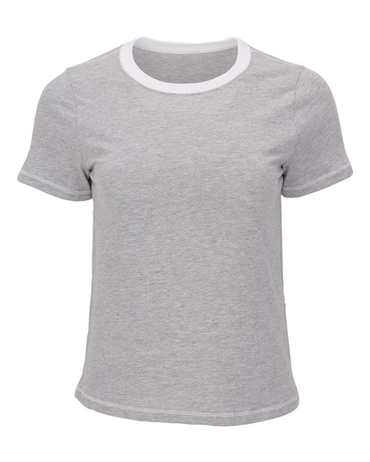 Women's Contrast Stitch Baby Tee - BW2106