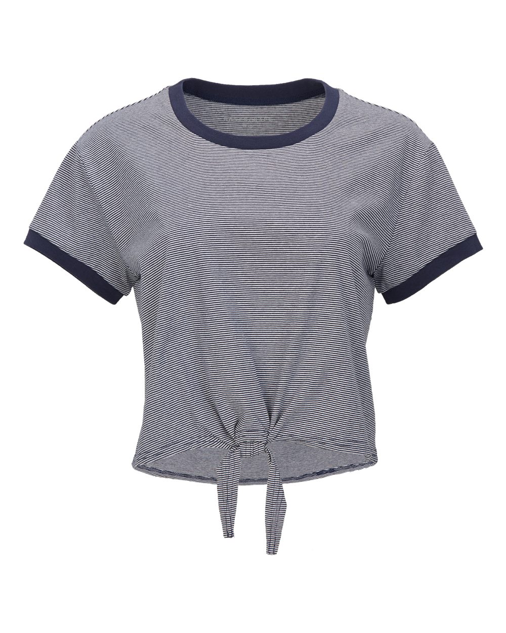 Women's Striped Tie Front T-Shirt - BW2107