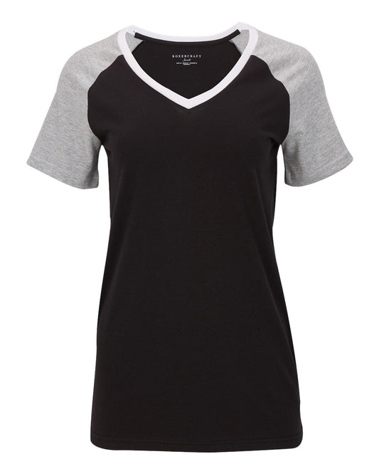 Women's Colorblocked V-Neck T-Shirt - BW2204