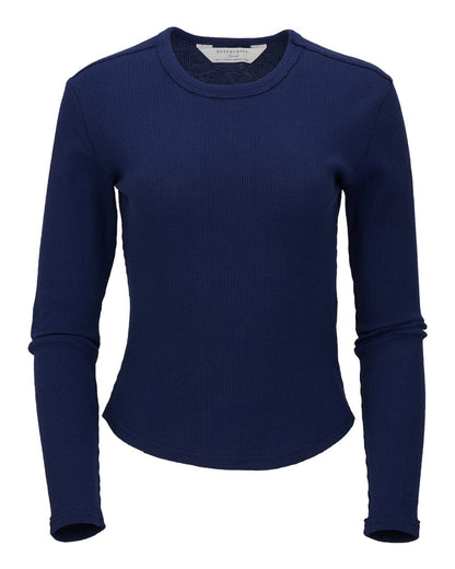 Women's Waffle Knit Baby Long Sleeve T-Shirt - BW3103